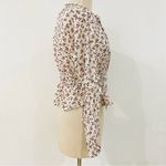 Blue Life Planet Blue Ruffle Tie Front Crop Top Photo 5