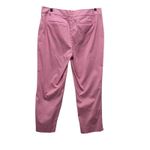 Talbots Women The Perfect Crop Pants 12 Pink Stretch Capri Preppy Coastal Beach Photo 1