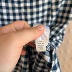 Old Navy  Square Neck Linen Blend Gingham Sleeveless Mini‎ Dress Sz XL Navy Photo 4