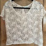 Kimchi Blue Crotchet lace crop top- Size M Photo 0