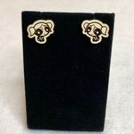 Powerpuff Girls Bubbles Wood Stud Earrings Brown Photo 0