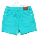 Judy Blue  turquoise Denim High Waist Button Fly Shorts Size S NEW Photo 1