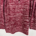 Madison Lilly Marled Womens Chunky Tunic Sweater Large Casual Loungewear Boho Red Photo 7