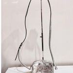 Michael Kors Jet Set Small Camera Crinkled-Leather Crossbody Bag Silver Women's Photo 2