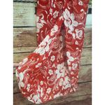 Faithfull the Brand Revolve  Lulu Maxi Skirt Camara Floral Red White Hawaiian 10 Photo 1