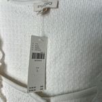 Anthropologie Pilcro lcro Crafted Bib Sweater Tank Cream Size Large NWT Photo 3