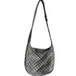 MZ Wallace Parker Metallic Silver Quilted Nylon Crossbody Bag Purse Photo 10
