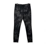 Clara Sun Woo Monochrome Pull on Legging Pants Size M Stretch Knit Floral Black Size M Photo 10