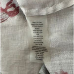 Soft Surroundings  Shirt Women Small Cream Multi Floral Aria Tunic Top Sheer Boho Photo 8