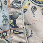 BlankNYC Coming Through Paisley Denim Jacket Size M Blue Size M Photo 8