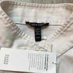 Eileen Fisher  White Standard Collar Shirt Jacket Size S Petite NWT Photo 3
