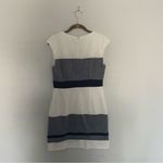Sandra Darren Textured Striped Sheath Dress Sleeveless by Size 8 Photo 2