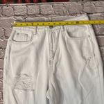 Missguided  White Distressed Rip Straight Leg Jean TALL 6 NEW Classic Preppy Photo 5