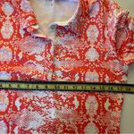 Nivo Athletic Athleisure golf woman medium , Polo Shirt Top Orange White Photo 7