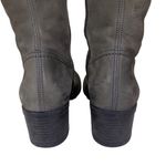 Paul Green GRAY LIGHTLY DISTRESSED "KENDRA" LEATHER BLOCK HEEL BOOTS 5.5US 3UK Photo 8