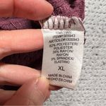 Chaser ⭐️  Pink Waffle Knit Loose Relaxed Fit Thermal Raw Hem Top XLarge EUC Photo 2