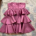 Pink Strapless Dress Size M Photo 1