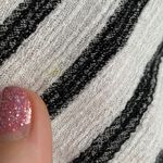 potter's pot  White & Black Striped Short Sleeve Blouse Photo 4