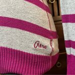 Aeropostale  Gray and Pink Striped V-neck sweater Photo 1