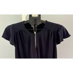 H&M Women's Navy Blue Short Sleeve Polyester Blouse Size Small Photo 1