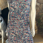 Royal Robbins  Floral Blue White Modal Blend Midi Dress Women's Size Small Photo 0