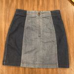 Free People  modern femme 2  TWO TONE DENIM MINI SKIRT size 0 Photo 5