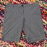 New York & Company Manhattan Chino Gingham Bermuda Trouser Shorts Black Size 14 Photo 0