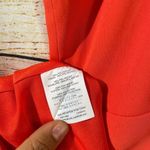 J.Crew fit & flare v-neck spaghetti strap orange dress women’s  Size 6 Photo 8