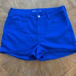 Old Navy High Rise WOW Shorts Size 16 Tanzanite Blue Casual Photo 2