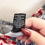 New Look Black And White Floral Off The Shoulder Striped Romper Photo 8