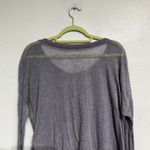 Chaser Gray Burnout Long Sleeve Oversized Top Sz S Photo 5