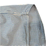 LL Bean Vacationland Seersucker Blue WhiteStriped Popover Shirt LARGE PETITE Size undefined Photo 4