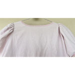 Pink Puff Sleeve Dress Striped Ruffle Hem Cottage Coquette Women’s Size 2X Photo 5