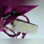 Boohoo Booho NWT Women’s Purple With Thin Ties Top Size 4‎ Photo 1