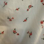 Aeropostale Y2K Cropped Top Sz LG White FloraL Scrunch Front Bow Cottagecore EUC Photo 4