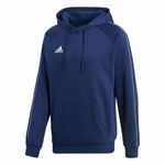 Adidas M  Men's Navy Fleece Hoodie Pullover White Accents Athletic Athleisure. Photo 0