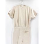 All Saints Kayla Linnet White Cotton Sweatshirt Short Sleeve Zip Front Jumpsuit Photo 44