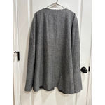 Joan Rivers Black/White Cape Jacket 1X Wool Blend Photo 4