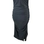 Beyond Yoga  Fit The Mood Dress Black Ruched Midi Tank Dress S Soft Stretch Photo 2
