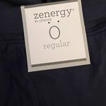 Chico's  Zenergy Womens Pants Size XS Blue Pull On Ruched Hem Mid Rise Pants NWT Photo 5