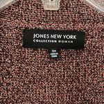 Jones New York Sz 3X Stretch One Button Front Cardigan Sweater Jacket Shimmery Photo 1