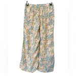 Roxy  Midnight Avenue Blue Floral‎ Print Boho Wide Leg Pull On Pants Size XS Photo 4
