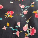 Carole Little Button Front Floral Mini Skirt Black Multicolor No Stretch Small Size undefined Photo 3