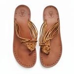 Frye  Valley Cognac Braided Leather Sandals Photo 0
