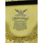 Faded Glory Yellow Lace Trim Ribbed Tank Top By  XS Photo 4
