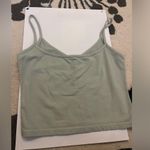 Brandy Melville John Galt sage green button front tank Photo 2