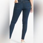 Everlane  Dark Wash Blue Jeans Mid Rise Stretch Tapered Leg Ankle Length Sz 27 Photo 1
