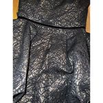 Rachel Zoe  Strapless Black and Gold Metallic Bubble Hem Pleated Mini Dress Sz 2‎ Photo 1