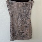 Windsor  Animal Print Strapless Mini Dress Photo 1