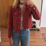 Urban Outfitters Red Jean Jacket Photo 0